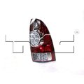 Tyc Products Tyc Tail Light Assembly, 11-6305-00 11-6305-00